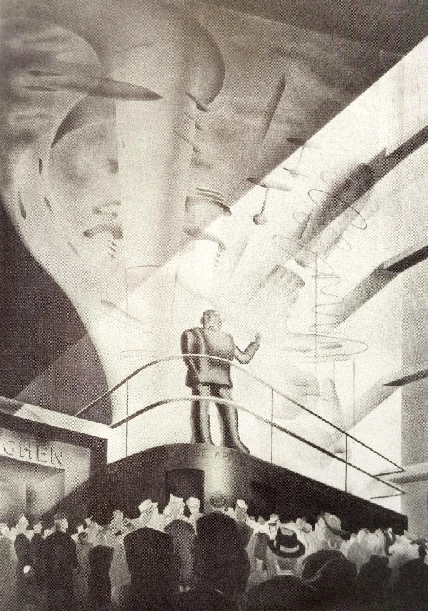 An illustration of Elektro the robot at the 1939 World's Fair